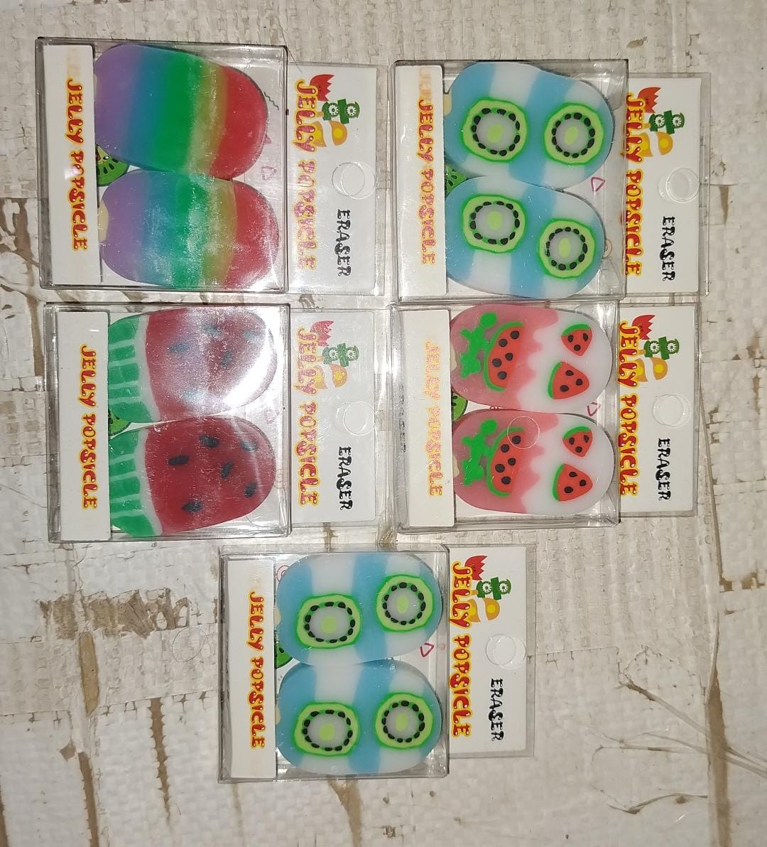 Jelly Popsicle Erasers – Cute & Fancy Mini Erasers for Kids (2 Pc Set, Mix Design) Jelly Popsicle Erasers – Cute & Fancy Mini Erasers for Kids (2 Pc Set, Mix Design)